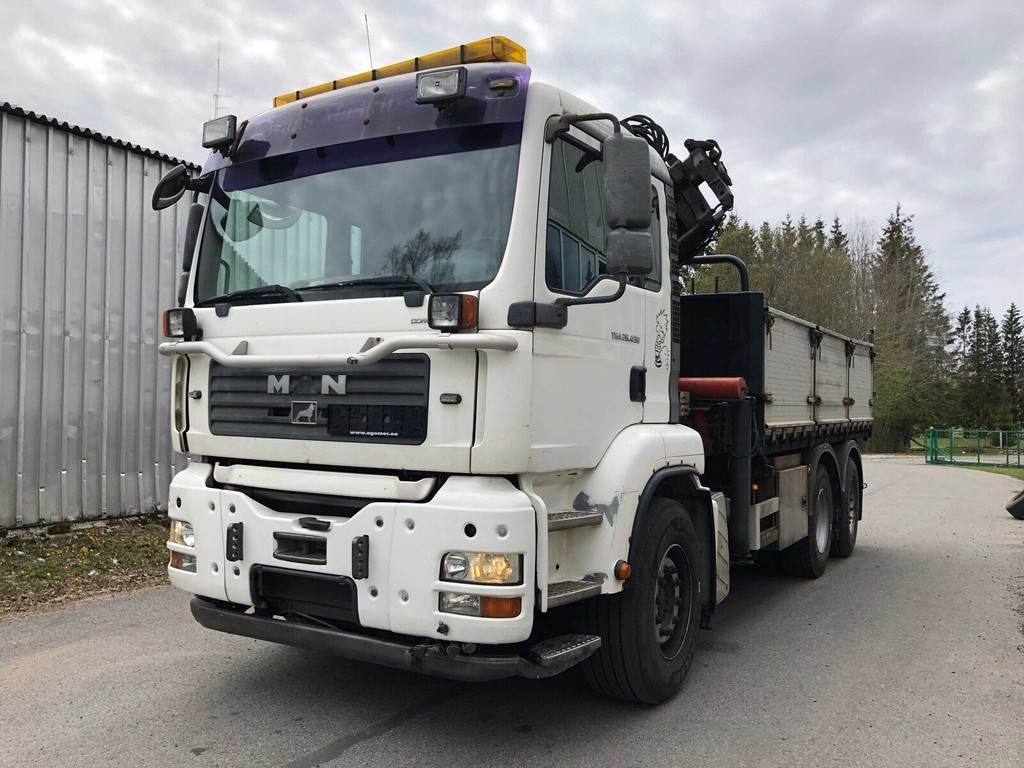 MAN TGA 26.430 6X2-2 BL/M 3-WAY TIP+PALFINGER PK23500 - Самосвал камион: снимка 2 MAN TGA 26.430 6X2-2 BL/M 3-WAY TIP+PALFINGER PK23500 - Самосвал камион: снимка 2