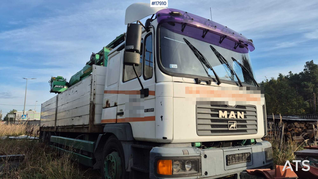 2000 MAN 18.284 - Бордови камион, Камион с кран: снимка 3 2000 MAN 18.284 - Бордови камион, Камион с кран: снимка 3