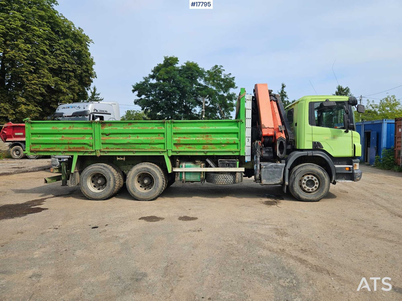 Бордови камион, Камион с кран 2007 Scania P 340: снимка 7 Бордови камион, Камион с кран 2007 Scania P 340: снимка 7