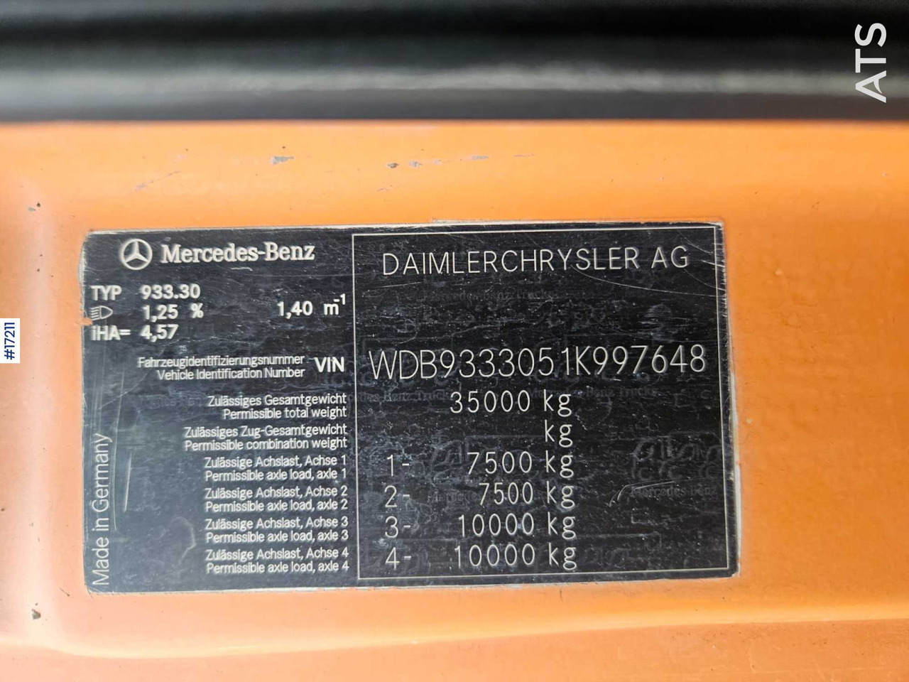 Лизинг на  Concrete pump CIFA - Mercedes-Benz Actros 3244 (2005) Concrete pump CIFA - Mercedes-Benz Actros 3244 (2005): снимка 17