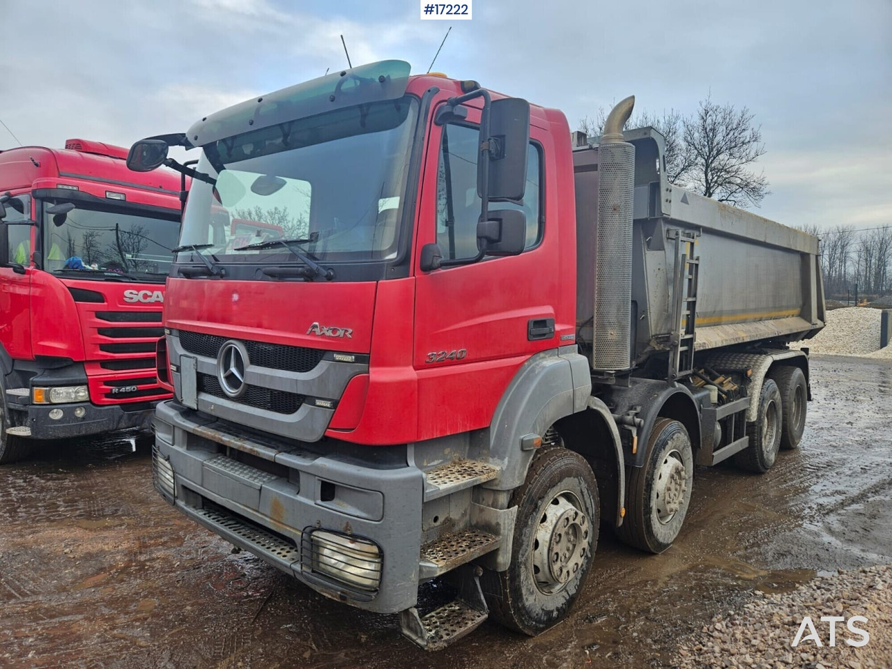 Mercedes-Benz Axor 3240 four-axle tipper (2012) - Самосвал камион: снимка 1 Mercedes-Benz Axor 3240 four-axle tipper (2012) - Самосвал камион: снимка 1