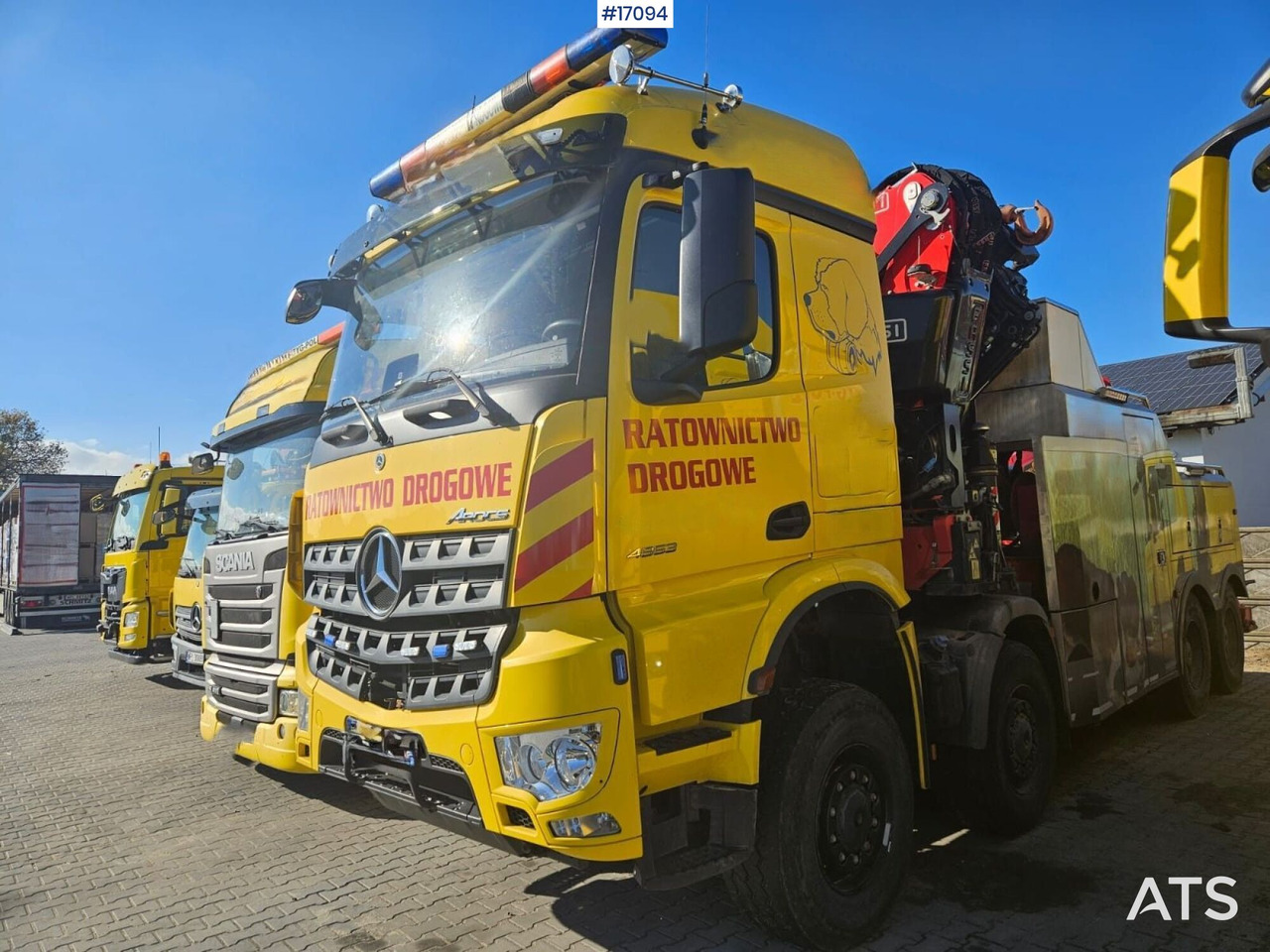 Specjalistyczny pojazd ratunkowy Mercedes Benz Arocs 4853 8x8 (2021) - Камион пътна помощ: снимка 2 Specjalistyczny pojazd ratunkowy Mercedes Benz Arocs 4853 8x8 (2021) - Камион пътна помощ: снимка 2