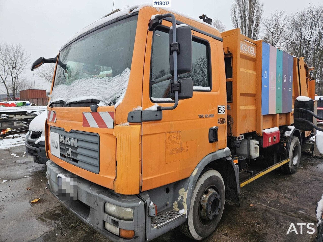 Truck MAN TGA 12.180 (2007) with EKOCEL mini garbage truck body - Боклукчийска кола: снимка 1 Truck MAN TGA 12.180 (2007) with EKOCEL mini garbage truck body - Боклукчийска кола: снимка 1