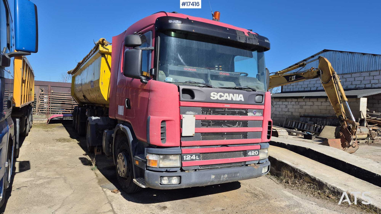 Tractor SCANIA 124L 420KM (2003) + BERGER tipper semi-trailer (2007) - Влекач: снимка 2 Tractor SCANIA 124L 420KM (2003) + BERGER tipper semi-trailer (2007) - Влекач: снимка 2
