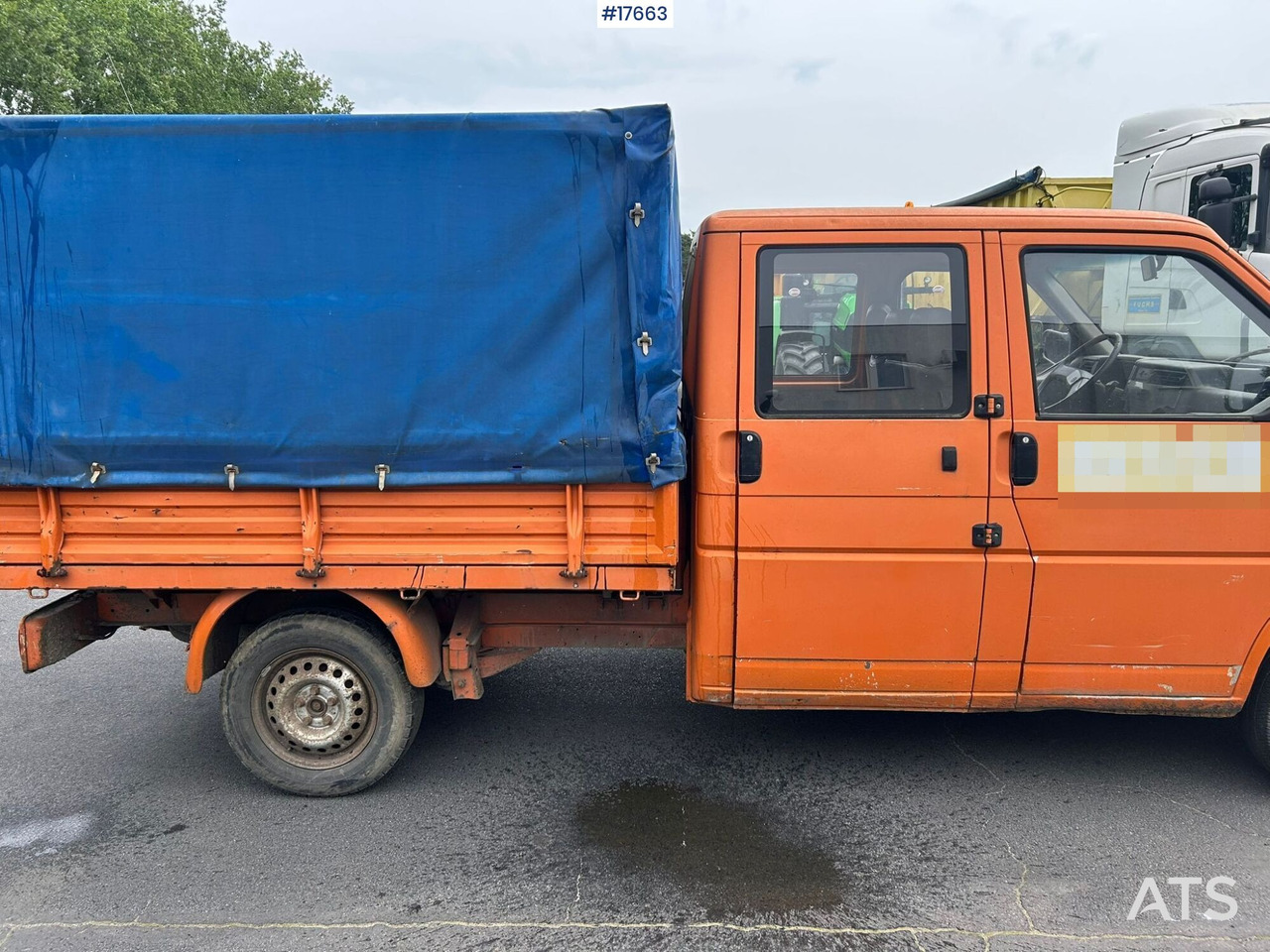 Брезентов бус, Бус с двойна кабина Volkswagen Transporter 1.9D double cab with box body (1992): снимка 11
