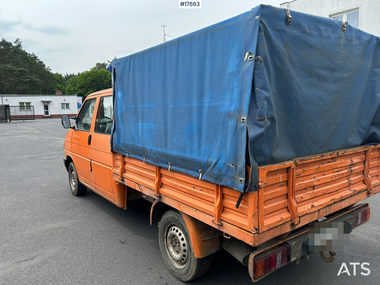 Брезентов бус, Бус с двойна кабина Volkswagen Transporter 1.9D double cab with box body (1992): снимка 8