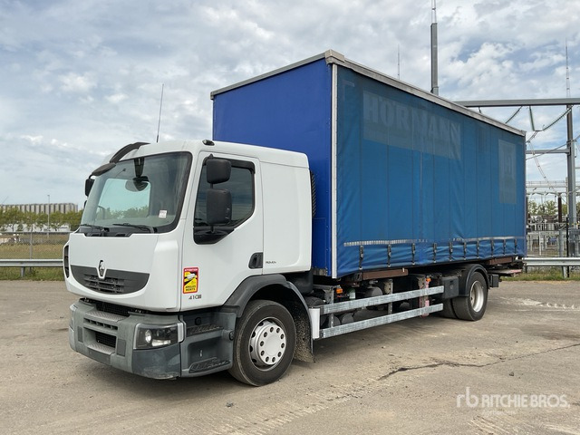 2009 Renault Premium 410 Dxi 4x2 Curtain Side Truck - Камион с брезент: снимка 1 2009 Renault Premium 410 Dxi 4x2 Curtain Side Truck - Камион с брезент: снимка 1