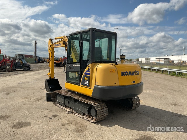 Komatsu PC56-7 Mini Excavator: <6.6t - Мини багер: снимка 4 Komatsu PC56-7 Mini Excavator: <6.6t - Мини багер: снимка 4