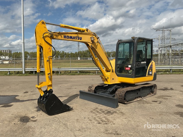 Komatsu PC56-7 Mini Excavator: <6.6t - Мини багер: снимка 2 Komatsu PC56-7 Mini Excavator: <6.6t - Мини багер: снимка 2