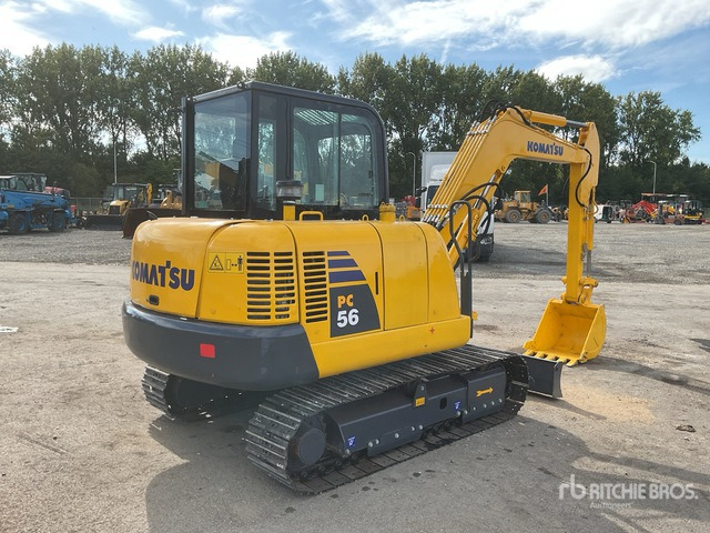 Komatsu PC56-7 Mini Excavator: <6.6t - Мини багер: снимка 4 Komatsu PC56-7 Mini Excavator: <6.6t - Мини багер: снимка 4