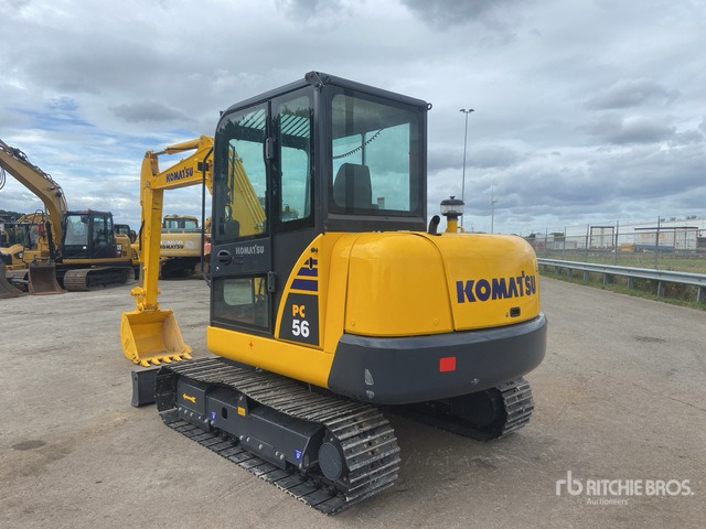 Komatsu PC56-7 Mini Excavator: <6.6t - Мини багер: снимка 4 Komatsu PC56-7 Mini Excavator: <6.6t - Мини багер: снимка 4