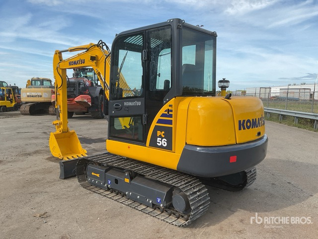 Komatsu PC56-7 Mini Excavator: <6.6t - Мини багер: снимка 3 Komatsu PC56-7 Mini Excavator: <6.6t - Мини багер: снимка 3