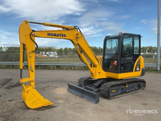 Komatsu PC56-7 Mini Excavator: <6.6t - Мини багер: снимка 2 Komatsu PC56-7 Mini Excavator: <6.6t - Мини багер: снимка 2