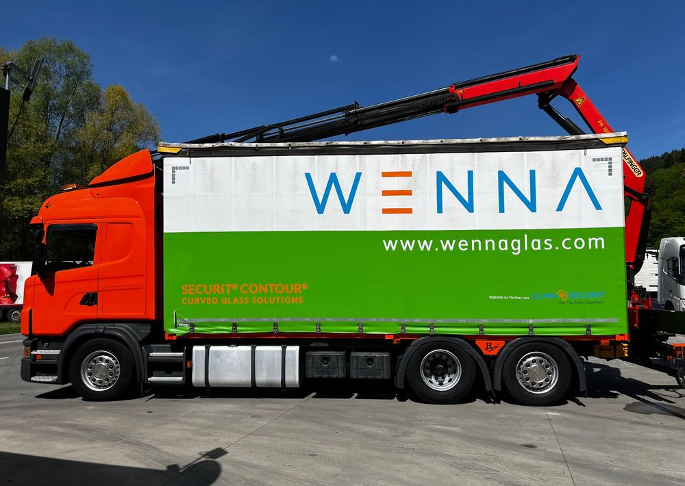 Scania G420 // Tandem // HDS Palfinger 18002 EH // Przyczepa // Oś skrętna podnoszona // Video !!! - Камион с брезент, Брезентово ремарке: снимка 3 Scania G420 // Tandem // HDS Palfinger 18002 EH // Przyczepa // Oś skrętna podnoszona // Video !!! - Камион с брезент, Брезентово ремарке: снимка 3