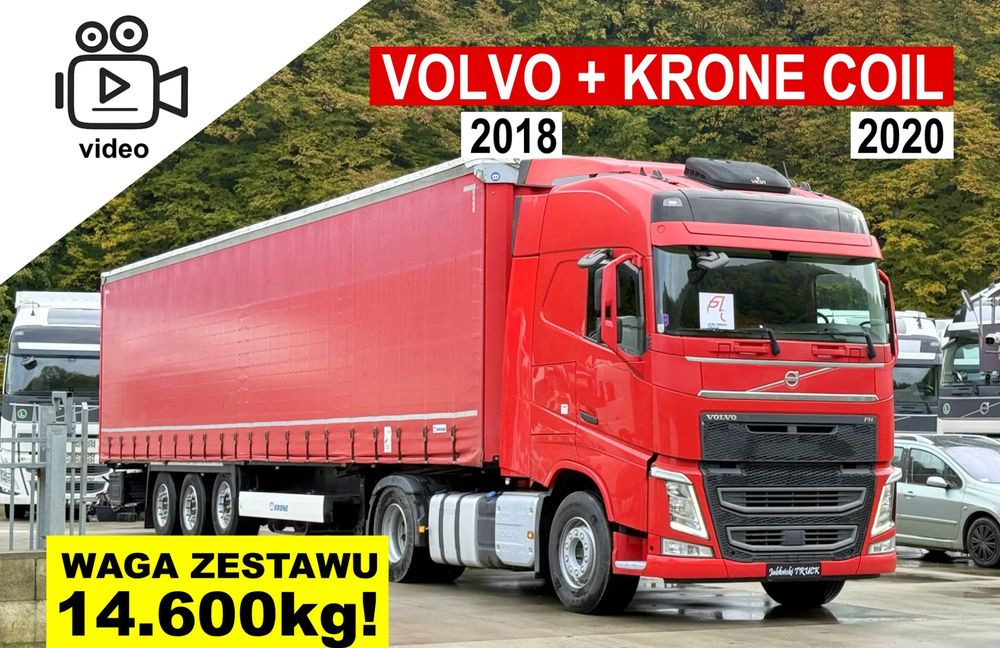 Volvo FH // Standard 2018 Rok // Klima Postojowa // I-shift // + Naczepa Krone Coilmulde 2020 Rok // Oś podnoszona // Super Stan !!! - Влекач, Брезентово полуремарке: снимка 1 Volvo FH // Standard 2018 Rok // Klima Postojowa // I-shift // + Naczepa Krone Coilmulde 2020 Rok // Oś podnoszona // Super Stan !!! - Влекач, Брезентово полуремарке: снимка 1