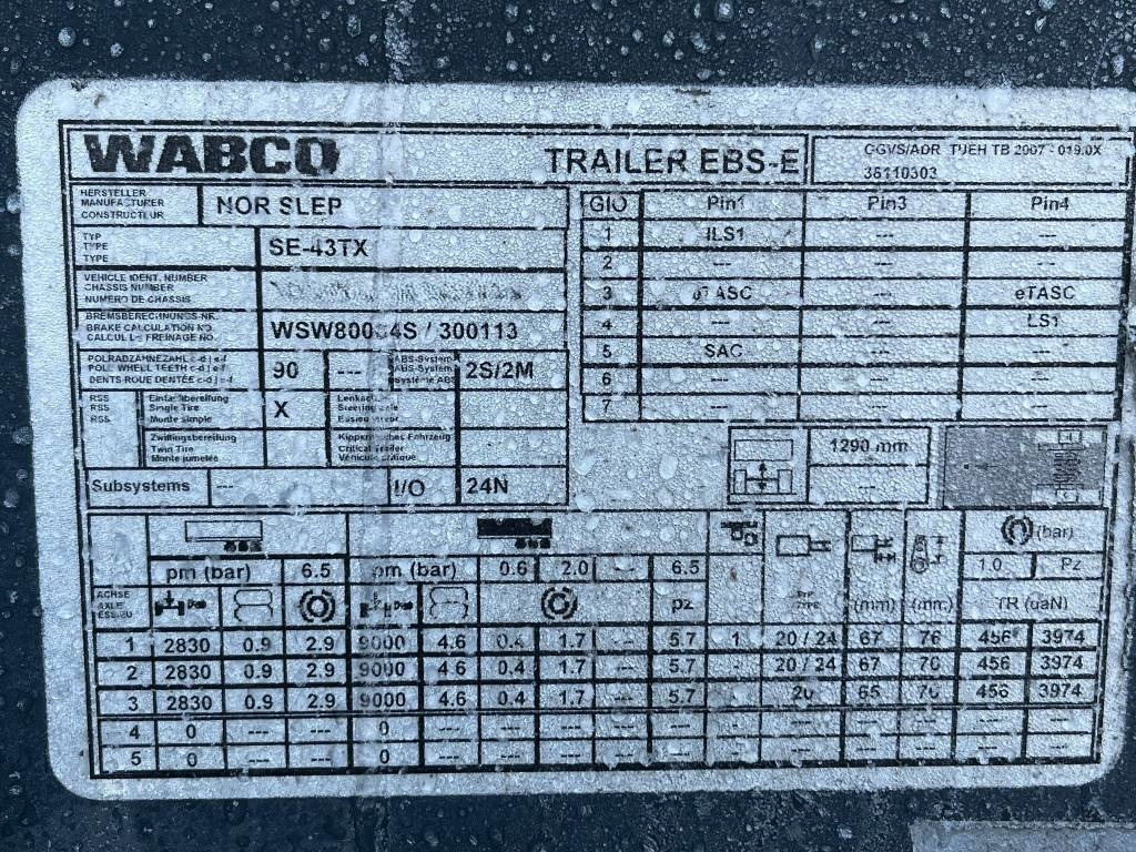 Самосвал полуремарке Norslep Se-43Tq 3-axle tipper semi-trailer: снимка 19