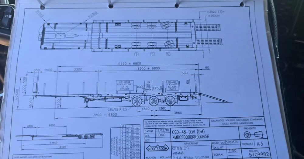 Нискорамна площадка полуремарке Nooteboom OSD-48-03V: снимка 14 Нискорамна площадка полуремарке Nooteboom OSD-48-03V: снимка 14