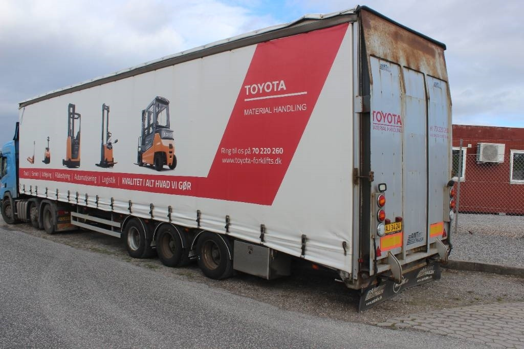AMT GA300 3 akslet mega-gardintrailer m. rampe i bag - Брезентово полуремарке: снимка 1 AMT GA300 3 akslet mega-gardintrailer m. rampe i bag - Брезентово полуремарке: снимка 1