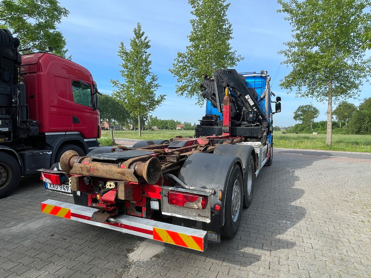 Scania R480 - Контейнеровоз/ Сменна каросерия камион, Камион с кран: снимка 4 Scania R480 - Контейнеровоз/ Сменна каросерия камион, Камион с кран: снимка 4