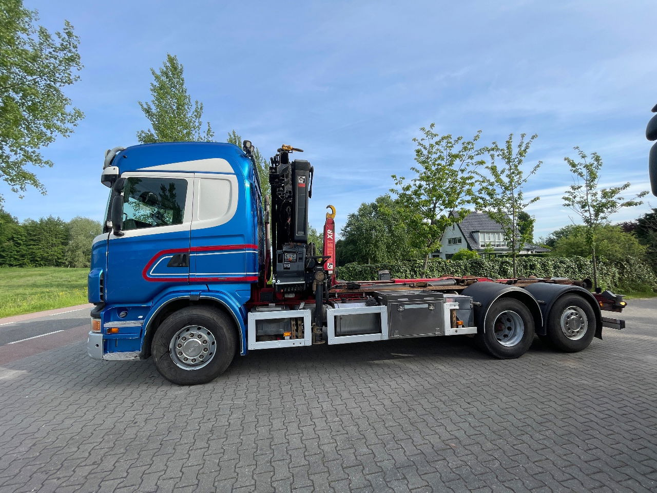 Scania R480 - Контейнеровоз/ Сменна каросерия камион, Камион с кран: снимка 2 Scania R480 - Контейнеровоз/ Сменна каросерия камион, Камион с кран: снимка 2