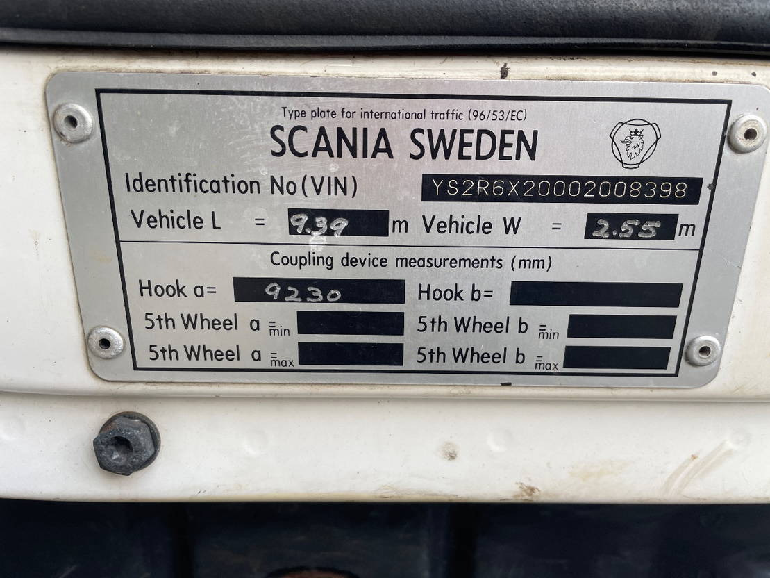 Камион с кран Scania R580 V8 Effer 370 crane with jib and winch: снимка 22
