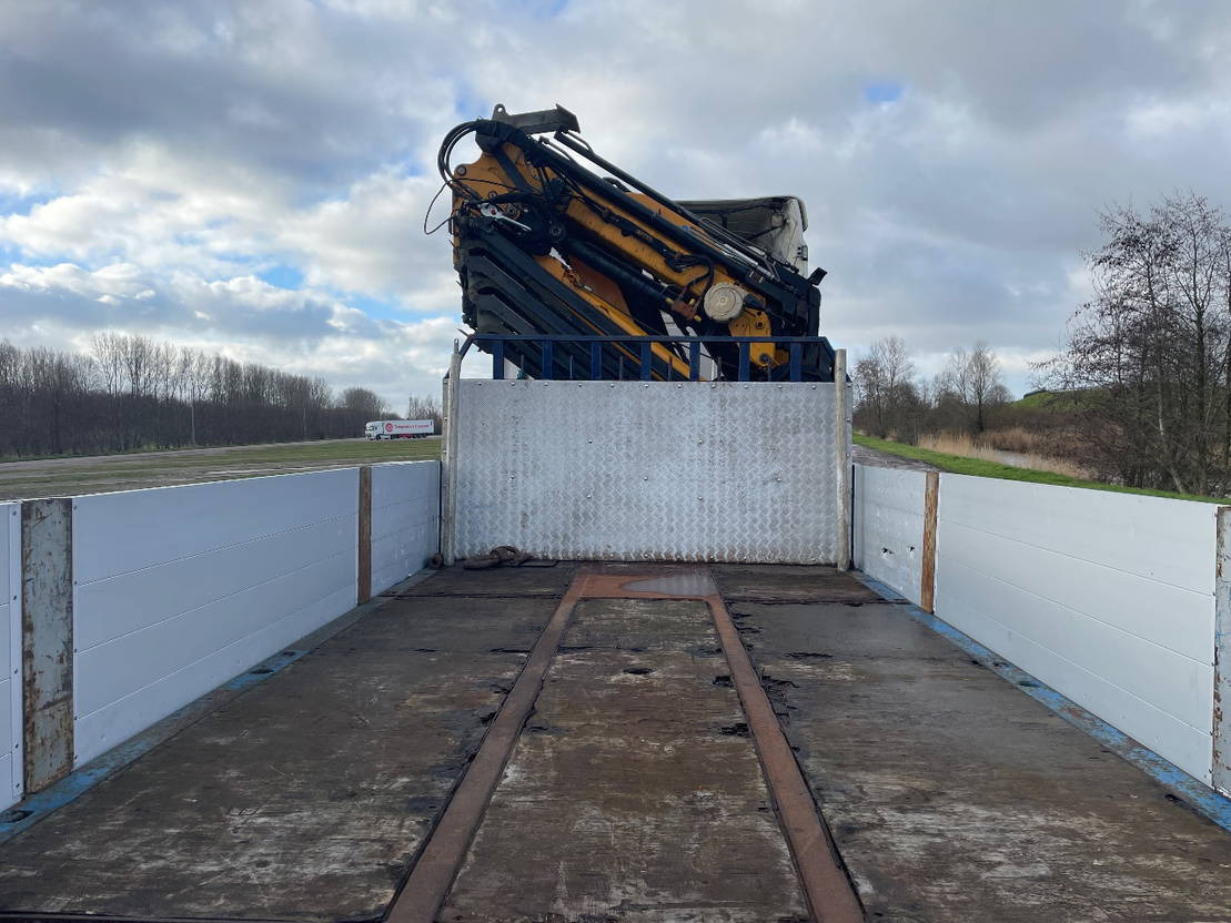 Камион с кран Scania R580 V8 Effer 370 crane with jib and winch: снимка 11