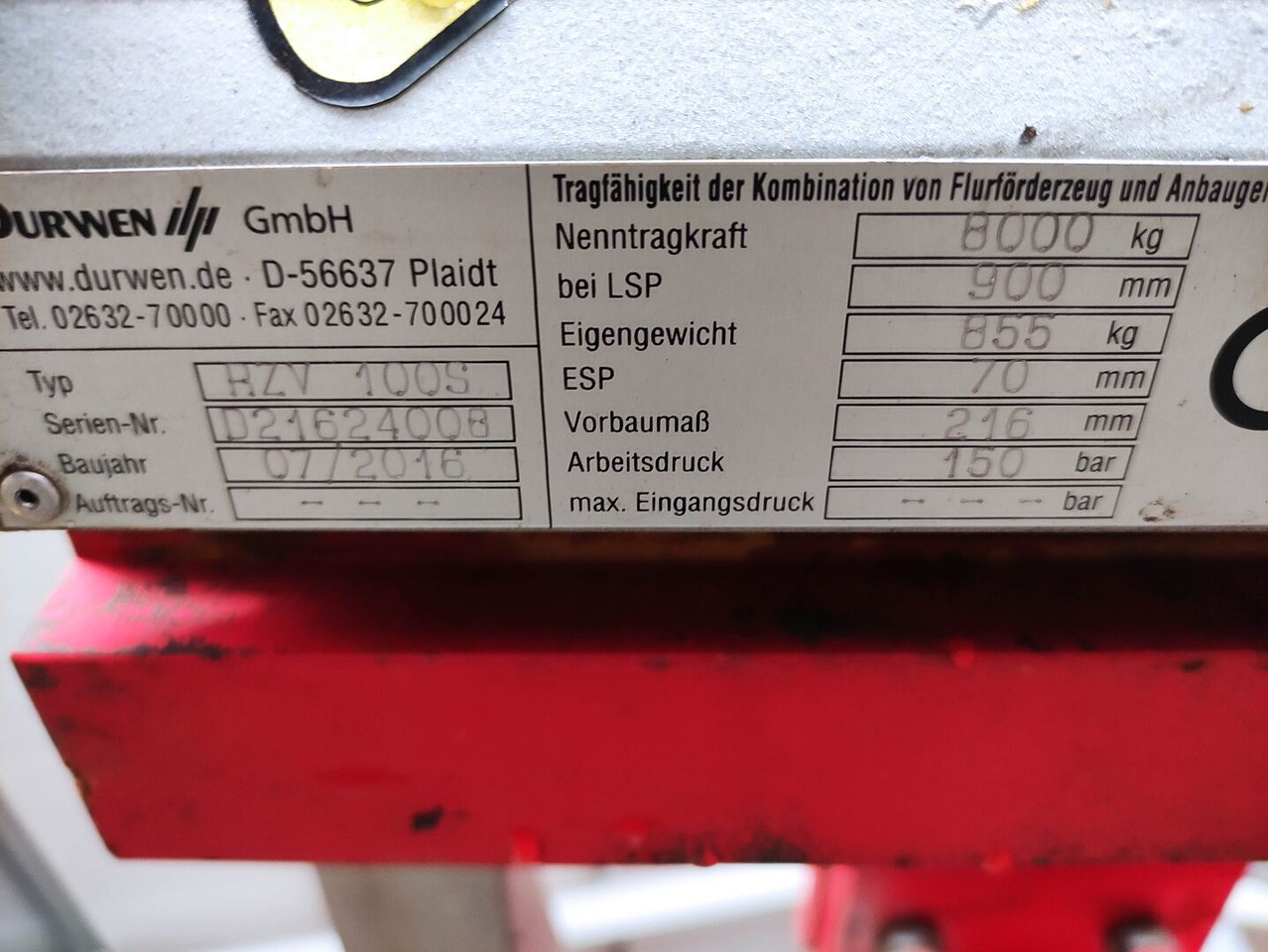 Durwen RZV100S - Вилици: снимка 5 Durwen RZV100S - Вилици: снимка 5