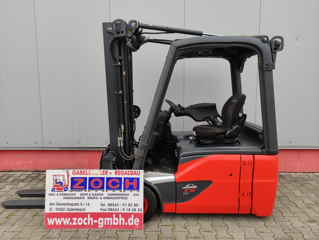 Linde E16-02-386 - Електрокар: снимка 1 Linde E16-02-386 - Електрокар: снимка 1