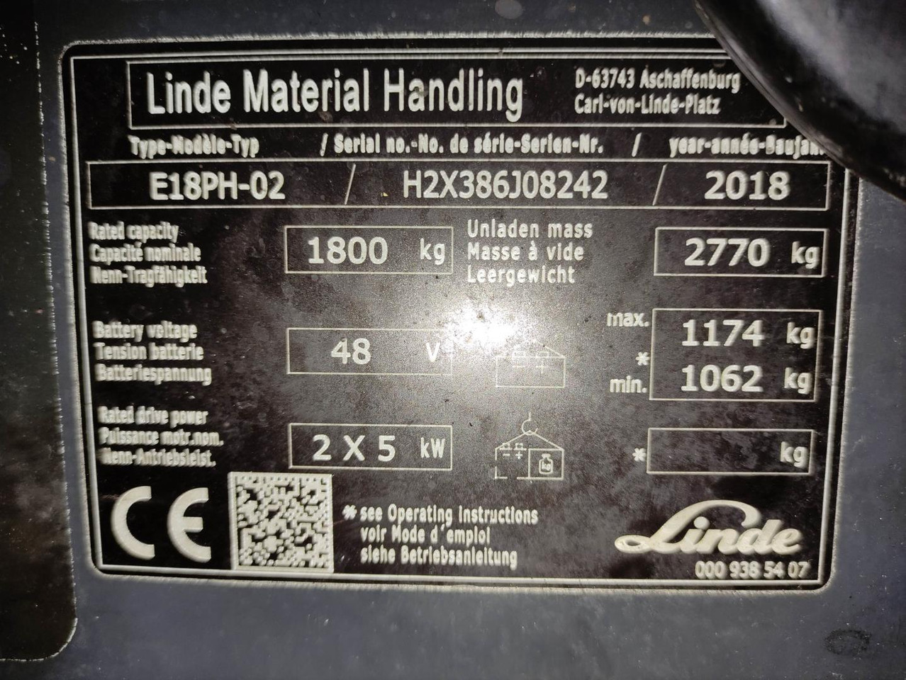 Електрокар Linde E18PH-EVO: снимка 7
