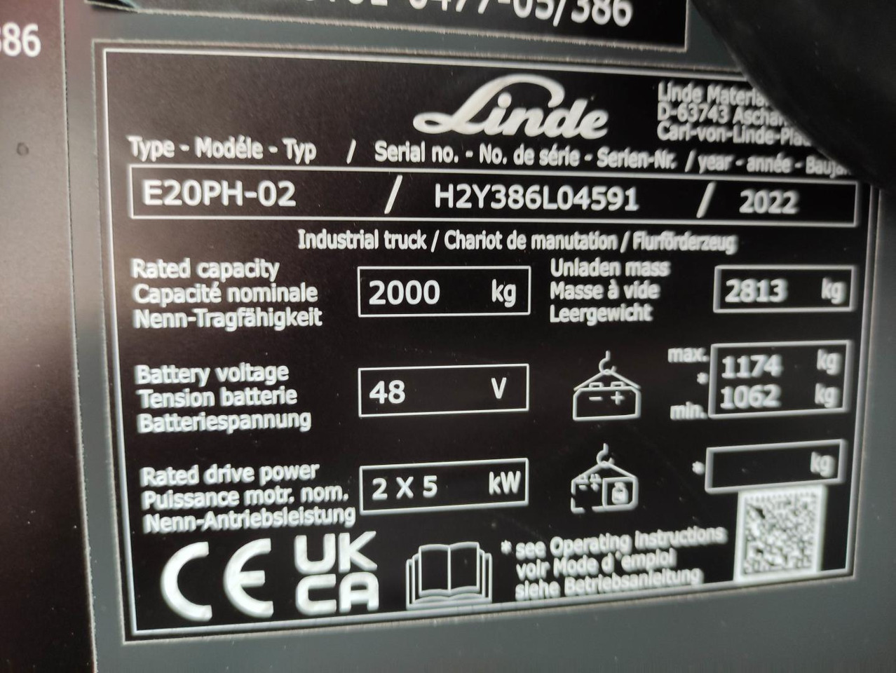 Linde E20PH-02-386-EVO *Batterie NEU* - Електрокар: снимка 5 Linde E20PH-02-386-EVO *Batterie NEU* - Електрокар: снимка 5