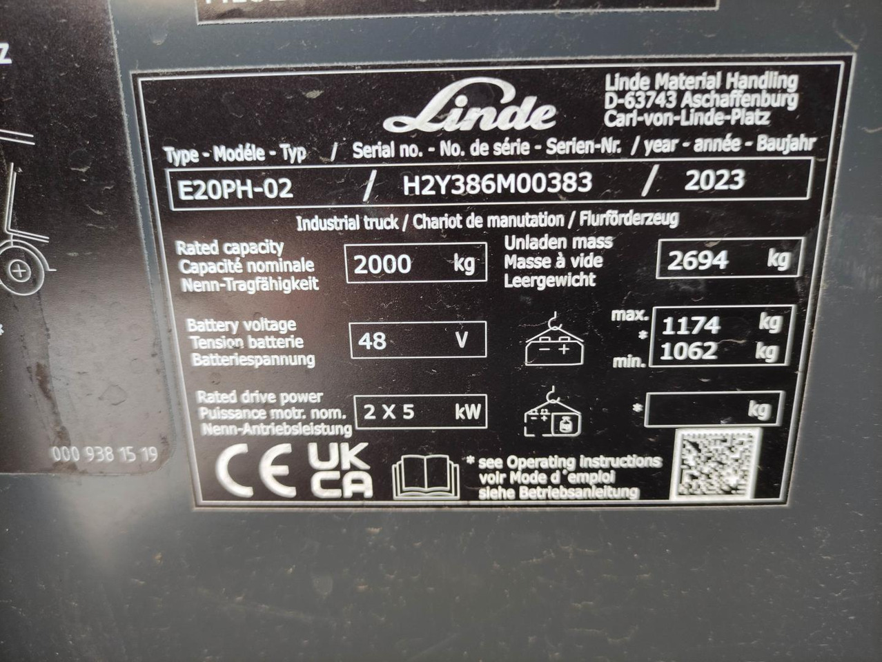 Електрокар Linde E20PH-02-EVO-386: снимка 6