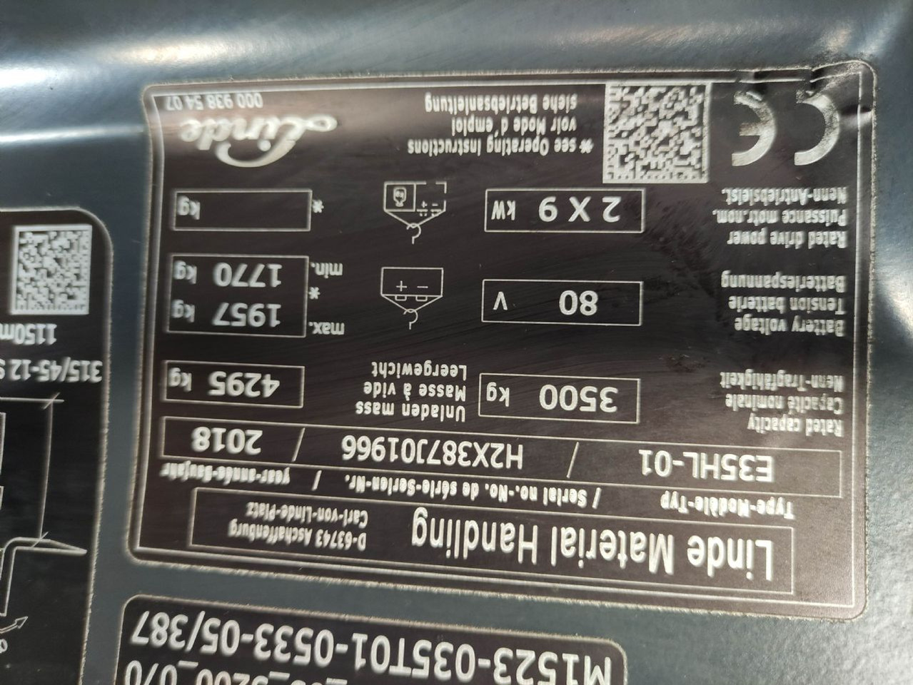 Електрокар Linde E35HL-01-387: снимка 7 Електрокар Linde E35HL-01-387: снимка 7