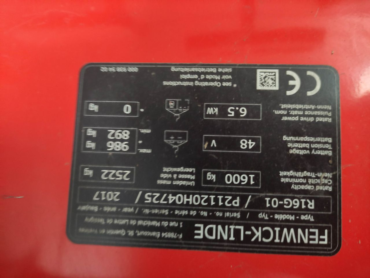 Ричтрак Linde R16G-01-1120: снимка 7