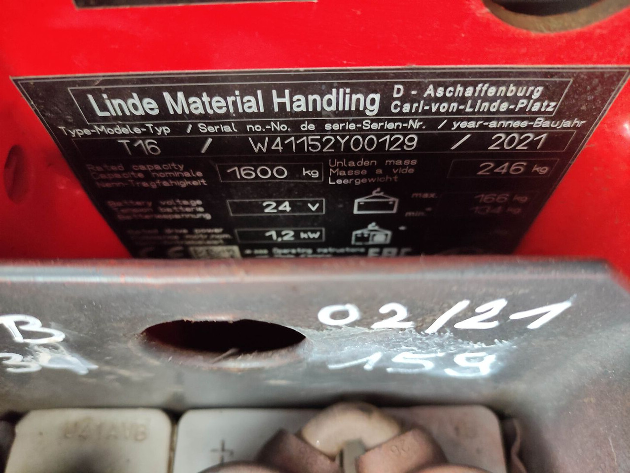 Linde T16-1152 - Палетна количка: снимка 5 Linde T16-1152 - Палетна количка: снимка 5