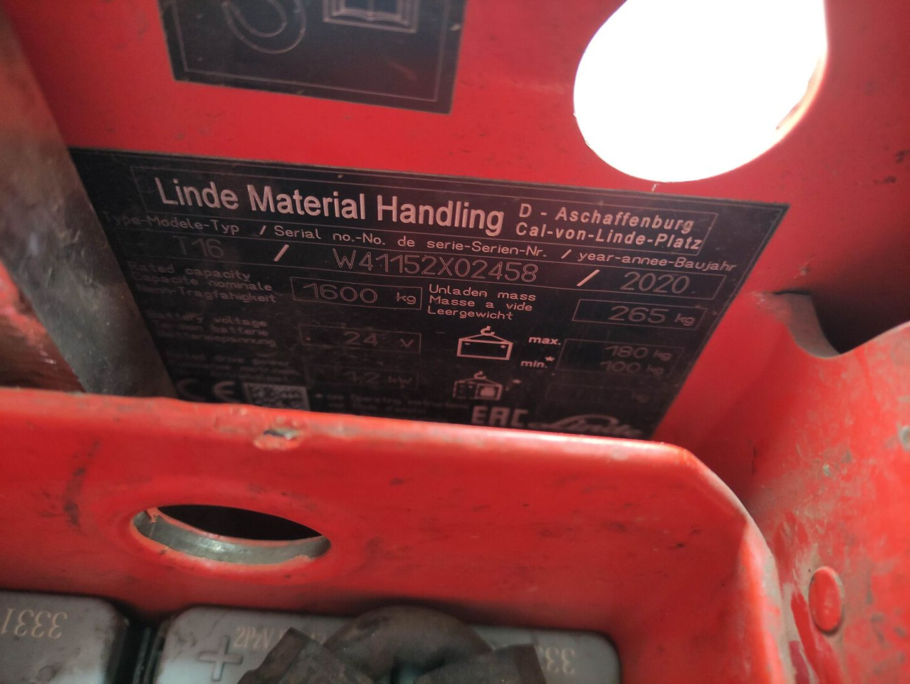 Linde T16-1152 - Палетна количка: снимка 5 Linde T16-1152 - Палетна количка: снимка 5
