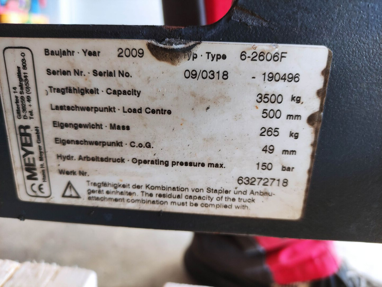 Meyer 6-2606F - Вилици: снимка 5 Meyer 6-2606F - Вилици: снимка 5