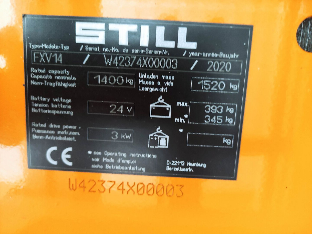 Still FXV 14 - Стакер: снимка 5 Still FXV 14 - Стакер: снимка 5