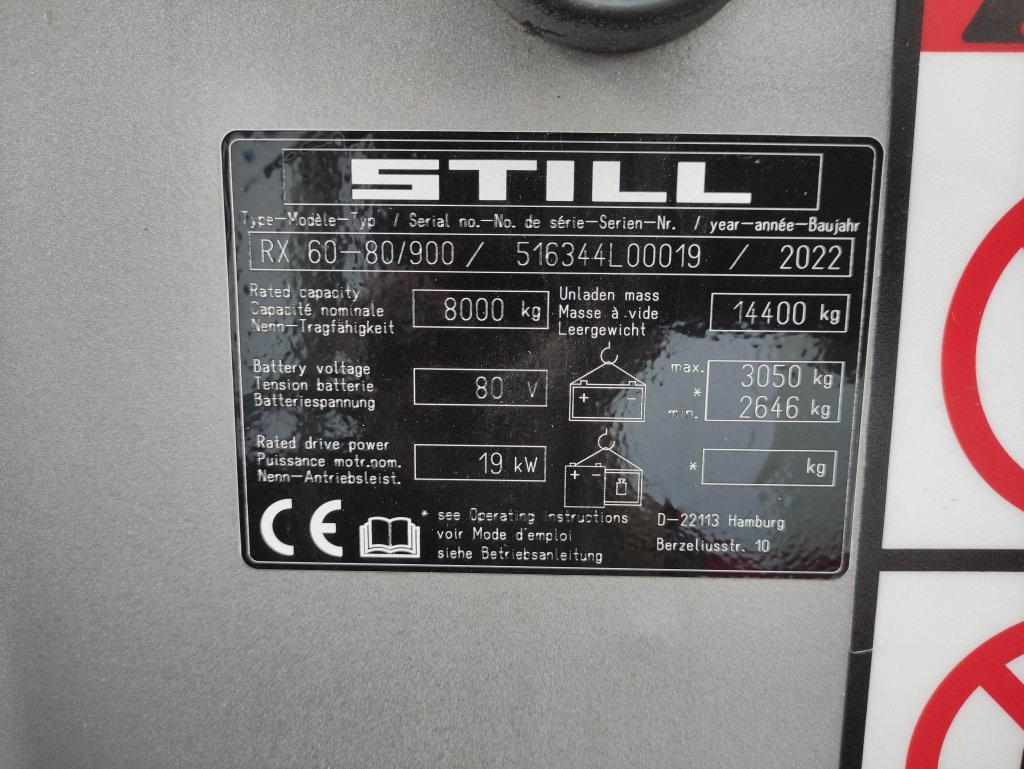 Електрокар Still RX60-80/900: снимка 6 Електрокар Still RX60-80/900: снимка 6