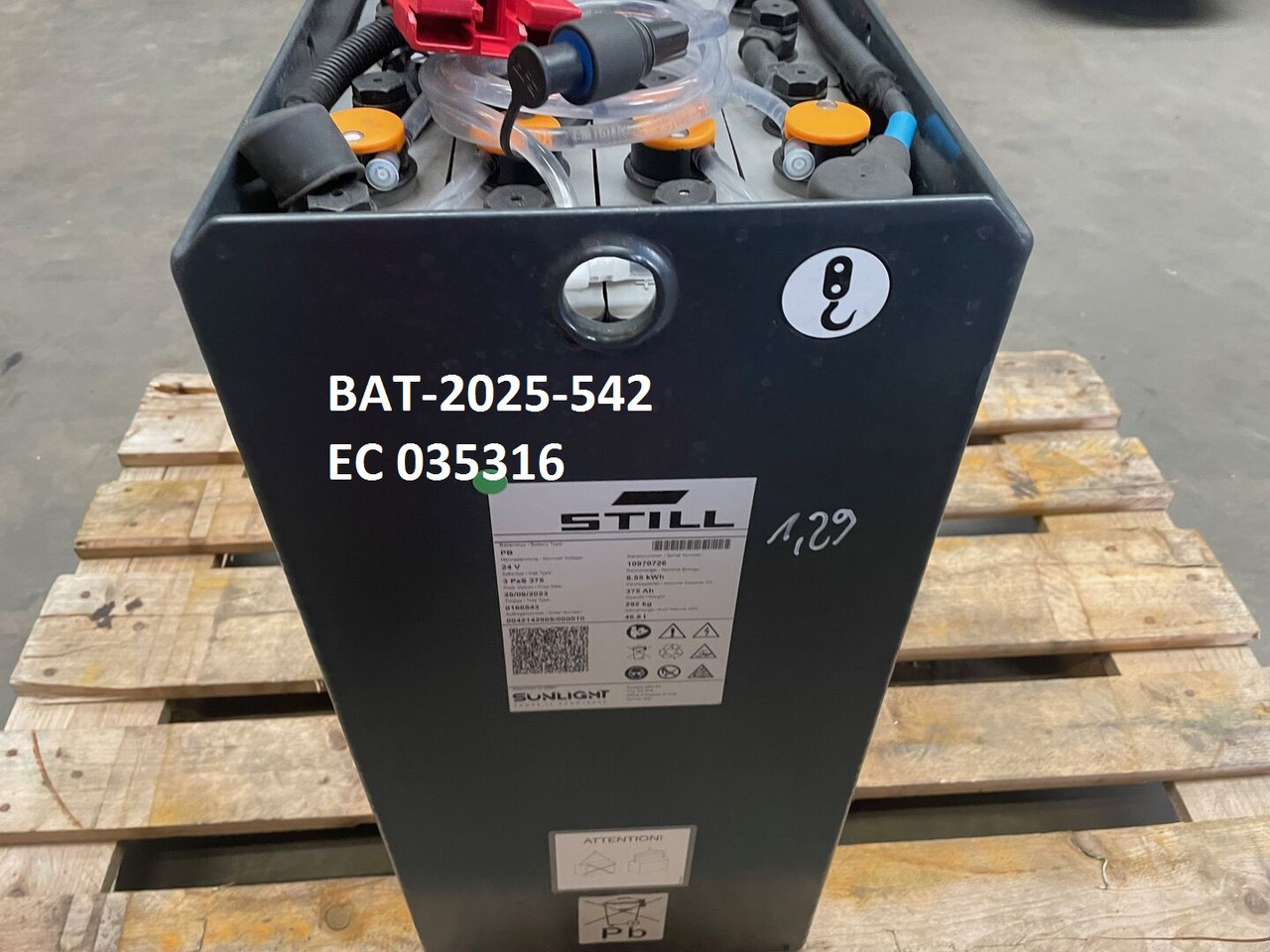 Sunlight I 24 Volt I 3 PzS 375 - Акумулатор за Подемно-транспортна техника: снимка 5 Sunlight I 24 Volt I 3 PzS 375 - Акумулатор за Подемно-транспортна техника: снимка 5