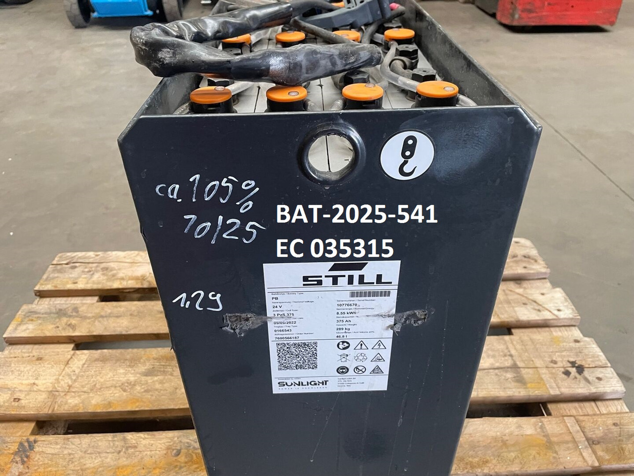 Sunlight I 24 Volt I 3 PzS 375 - Акумулатор за Подемно-транспортна техника: снимка 5 Sunlight I 24 Volt I 3 PzS 375 - Акумулатор за Подемно-транспортна техника: снимка 5