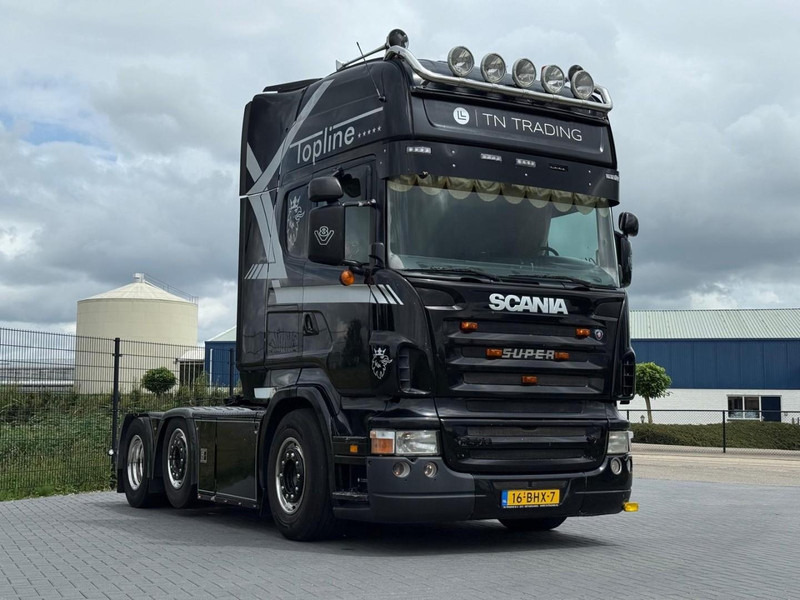 Scania R500 STEERING PUSHER, LEATHER, RETARDER, OPEN EXHAUST. - Влекач: снимка 1 Scania R500 STEERING PUSHER, LEATHER, RETARDER, OPEN EXHAUST. - Влекач: снимка 1