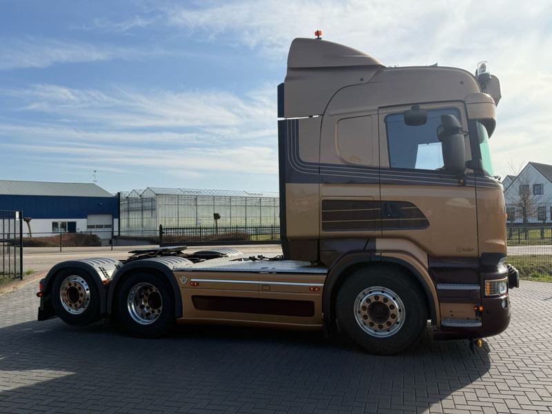 Влекач Scania R730 V8 V8, SHOWTRUCK VOLLUCHT, RETARDER,  HYDRAULIEK, BOOGIE, ALU WIELEN, LEER.: снимка 18
