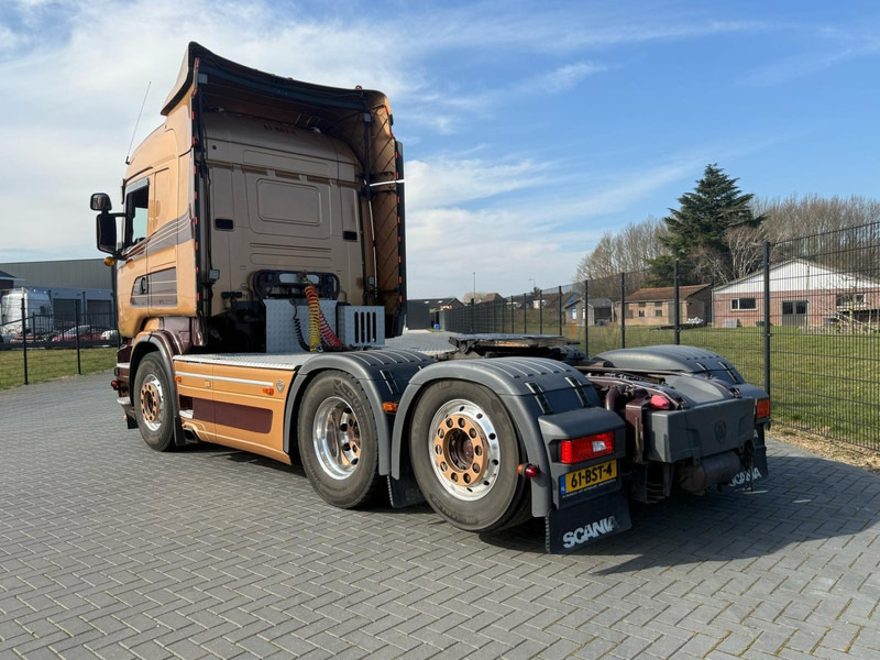 Влекач Scania R730 V8 V8, SHOWTRUCK VOLLUCHT, RETARDER,  HYDRAULIEK, BOOGIE, ALU WIELEN, LEER.: снимка 11