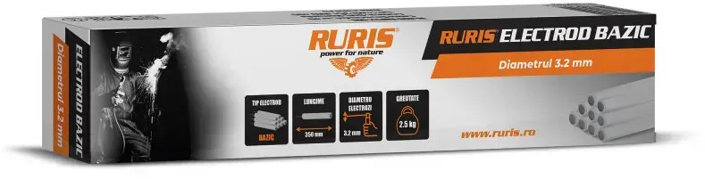 Elektrody podstawowe RURIS 3,2-350mm 2,5kg - Оборудване за заваряване: снимка 1 Elektrody podstawowe RURIS 3,2-350mm 2,5kg - Оборудване за заваряване: снимка 1