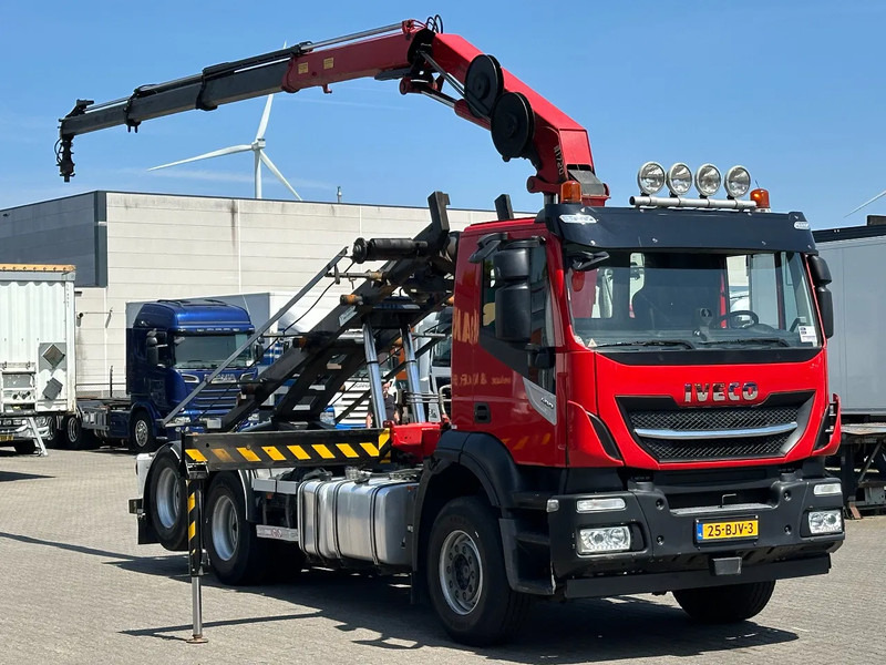 Iveco Stralis 400 6x2 HMF 1720 K3 Kraan Met 24T HTS Kabel Systeem / Rotator / Euro 6 - Камион с кабелна система, Камион с кран: снимка 3 Iveco Stralis 400 6x2 HMF 1720 K3 Kraan Met 24T HTS Kabel Systeem / Rotator / Euro 6 - Камион с кабелна система, Камион с кран: снимка 3