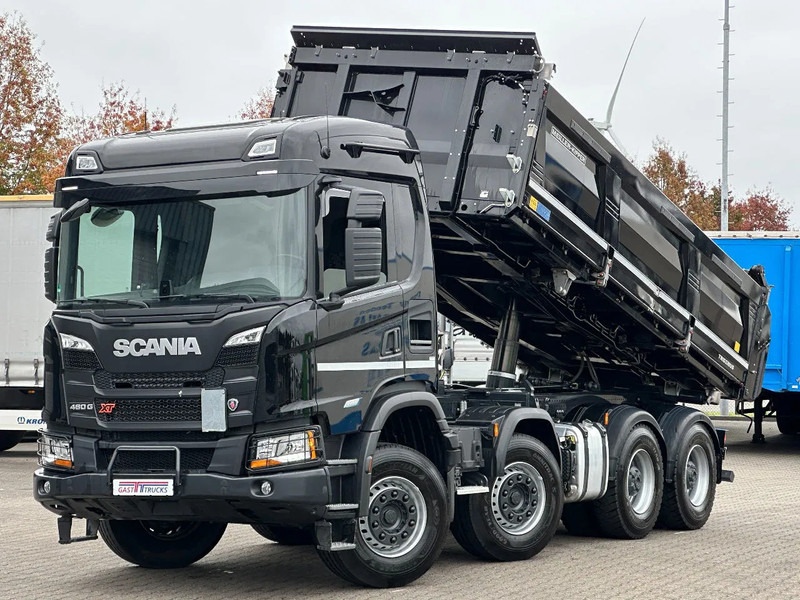 Scania G460 XT Super 8x4 Meiller 3 Side Tipper / Damage / Retarder / Bordmatic - Самосвал камион: снимка 1 Scania G460 XT Super 8x4 Meiller 3 Side Tipper / Damage / Retarder / Bordmatic - Самосвал камион: снимка 1