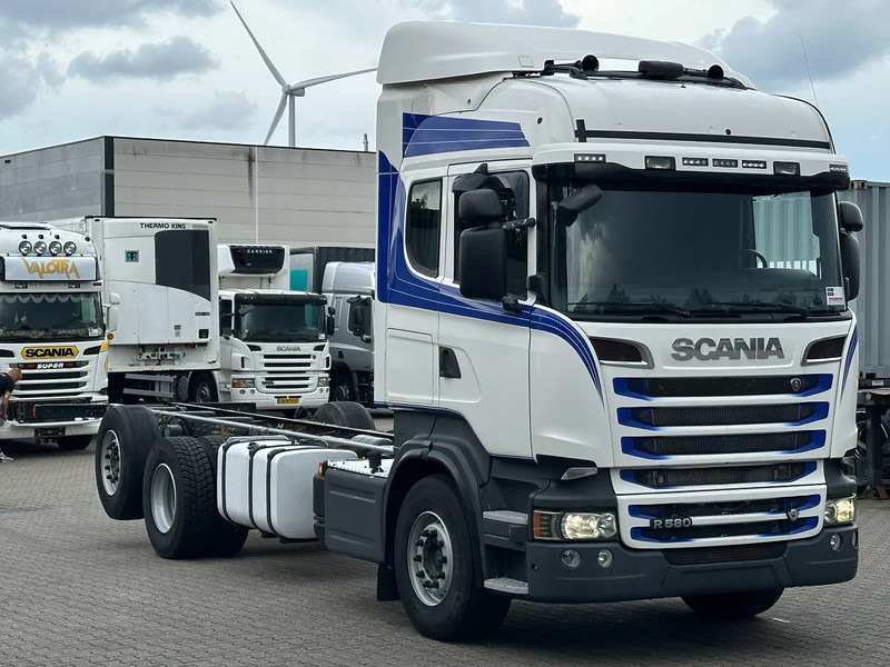 Scania R580 V8 6x2*4 Chassis Retarder Full Air 4.90 Wb Euro 6 - Шаси кабина: снимка 3 Scania R580 V8 6x2*4 Chassis Retarder Full Air 4.90 Wb Euro 6 - Шаси кабина: снимка 3