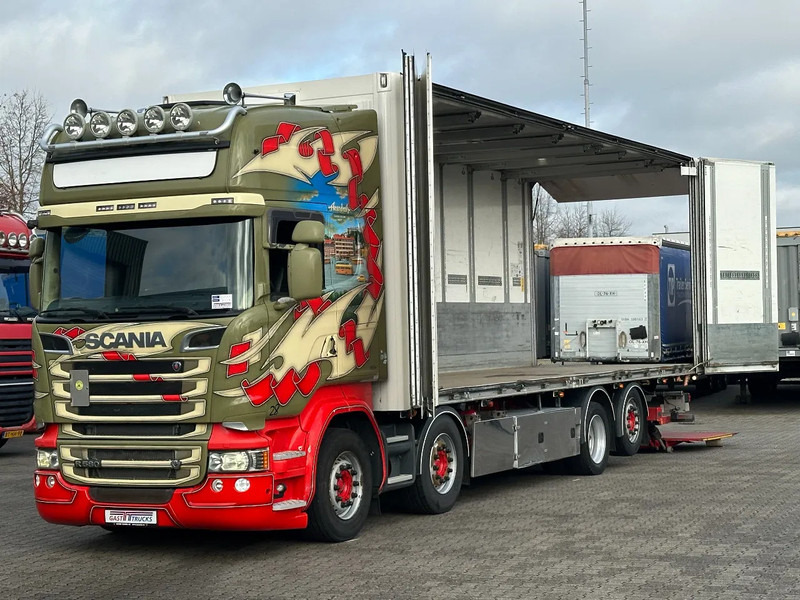Scania R580 V8 8x2*6 Ekeri Full Side Opening / Retarder / 605 Tkm / Full Air - Камион фургон: снимка 2 Scania R580 V8 8x2*6 Ekeri Full Side Opening / Retarder / 605 Tkm / Full Air - Камион фургон: снимка 2