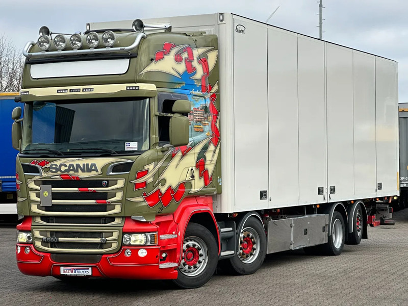 Scania R580 V8 8x2*6 Ekeri Full Side Opening / Retarder / 605 Tkm / Full Air - Камион фургон: снимка 1 Scania R580 V8 8x2*6 Ekeri Full Side Opening / Retarder / 605 Tkm / Full Air - Камион фургон: снимка 1