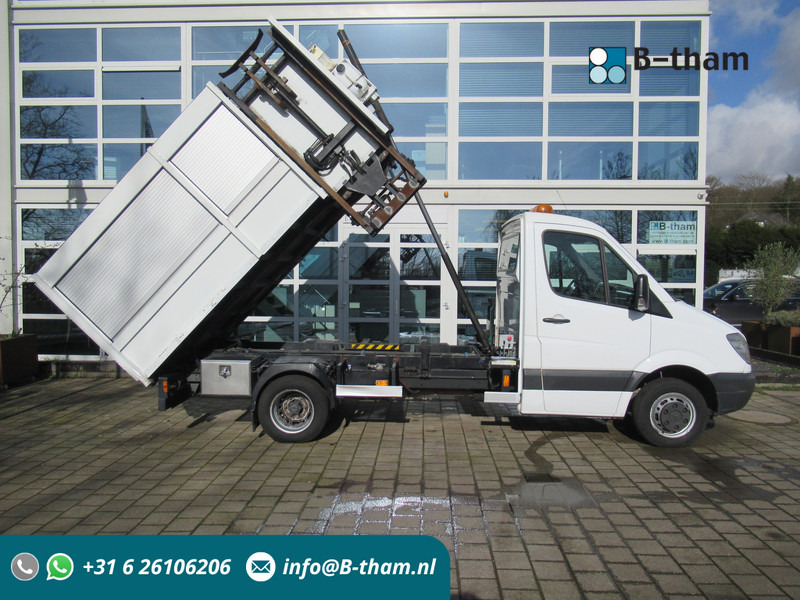 Mercedes-Benz Sprinter 510CDI Kipper + Zij-belading Side-loader - Самосвал камион: снимка 1 Mercedes-Benz Sprinter 510CDI Kipper + Zij-belading Side-loader - Самосвал камион: снимка 1